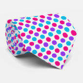 Androgyne Pride Flag Colors Punkte Krawatte (Gerollt)