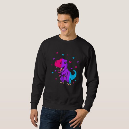 Androgyne Pride Flag Dinosaur Androgyne Flag Sweatshirt (Vorne ganz)