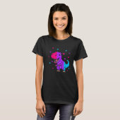 Androgyne Pride Flag Dinosaur Androgyne Flag T-Shirt (Vorne ganz)