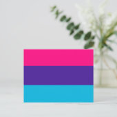 Androgyne Pride Flag Postkarte (Stehend Vorderseite)
