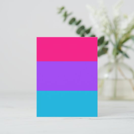 Androgyne Pride Flag  Postkarte (Stehend Vorderseite)