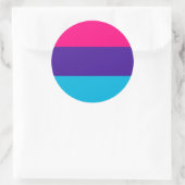 Androgyne Pride Flag Runder Aufkleber (Tasche)