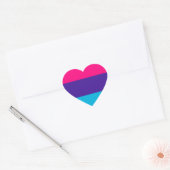 Androgyne-Pride Herz-Aufkleber (Umschlag)