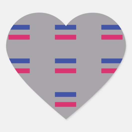 ANDROGYNE STOLZ-PATTERN Herz-Aufkleber (Vorderseite)