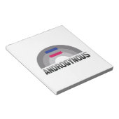 ANDROGYNER REGENBOGEN NOTIZBLOCK (angewinkelt)