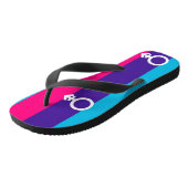 Androgyner Stolz Badesandalen (Schrägansicht)
