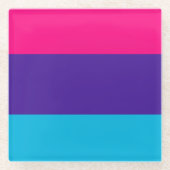 Androgyner Stolz Glasuntersetzer (Vorderseite)