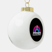 Androgyner Stolz Keramik Kugel-Ornament (Links)
