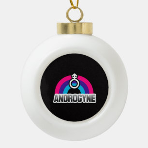 Androgyner Stolz Keramik Kugel-Ornament