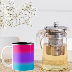 Androgynes Stolz-Gradient - Geschenk für Androgyni Zweifarbige Tasse