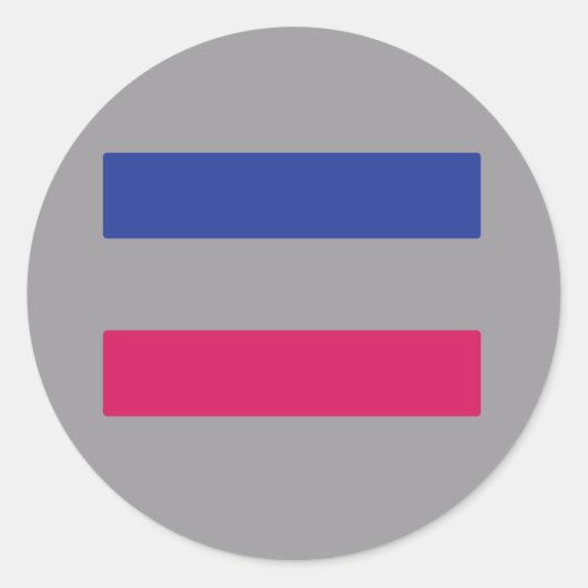 androgynisch runder aufkleber (Vorderseite)