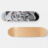 Androgynische Illustration mit Typograpie Skateboard (Horizontal)