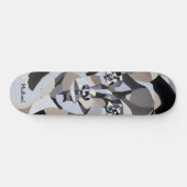 Androgynische Illustration mit Typograpie Skateboard (Horizontal)