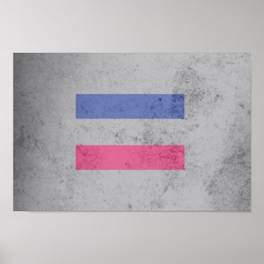ANDROGYNISCHE STOLZ-FLAGGE POSTER (Vorne)