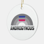 ANDROGYNISCHER REGENBOGEN KERAMIKORNAMENT (Links)