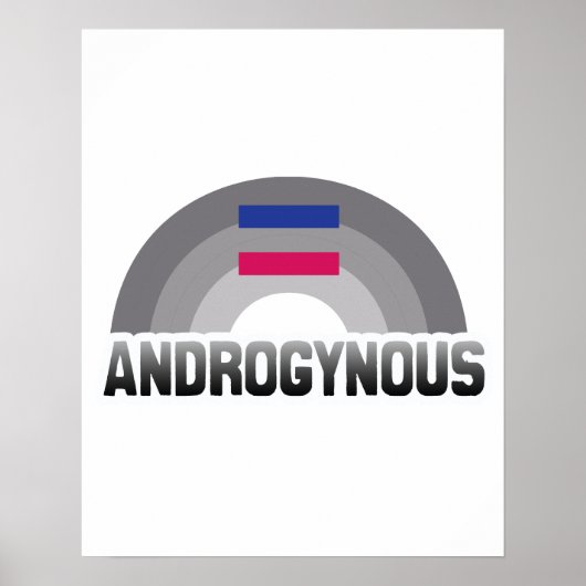 ANDROGYNISCHER REGENBOGEN POSTER (Vorne)