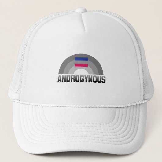 ANDROGYNISCHER REGENBOGEN TRUCKERKAPPE (Vorderseite)