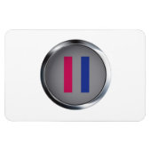 ANDROGYNISCHES MEDAILLON MAGNET (Horizontal)