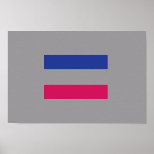 ANDROGYNISCHES STOLZ-MUSTER POSTER (Vorne)