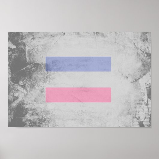 ANDROGYNISCHES STOLZ-MUSTER POSTER (Vorne)