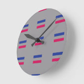 ANDROGYNISCHES STOLZ-MUSTER RUNDE WANDUHR (Winkel)