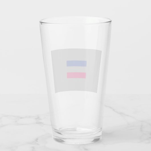Androgynous Pride Glas (Rückseite)