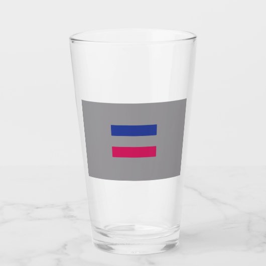 Androgynous Pride Glas (Vorderseite)