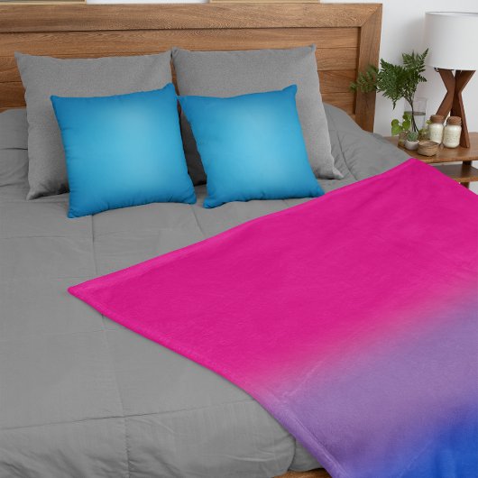 Androgynous Pride Gradient - Geschenk für Androgyn Fleecedecke