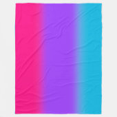 Androgynous Pride Gradient - Geschenk für Androgyn Fleecedecke (Vorderseite)