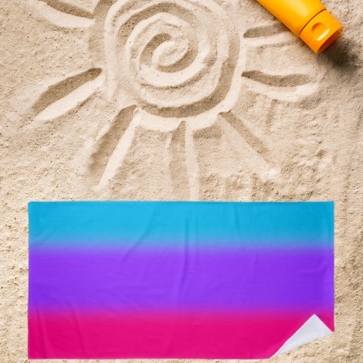 Androgynous Pride Gradient - Geschenk für Androgyn Strandtuch