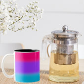 Androgynous Pride Gradient - Geschenk für Androgyn Zweifarbige Tasse