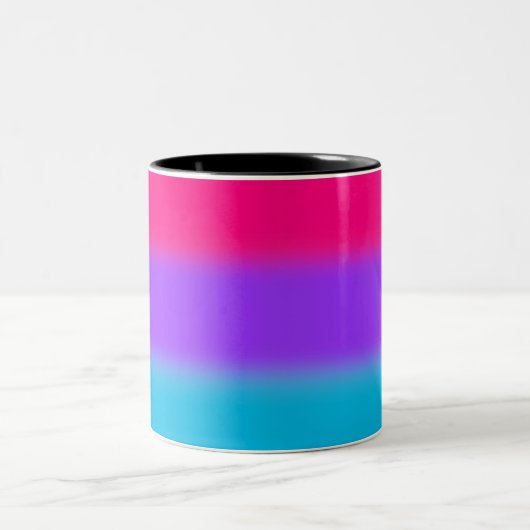 Androgynous Pride Gradient - Geschenk für Androgyn Zweifarbige Tasse (Mittel)