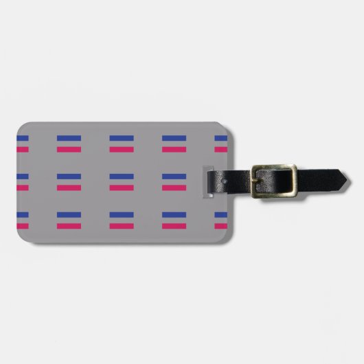 ANDROGYNOUS PRIDE PATTERN GEPÄCKANHÄNGER (Vorderseite horizontal)