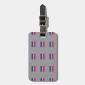 ANDROGYNOUS PRIDE PATTERN GEPÄCKANHÄNGER (Vorderseite vertikal)