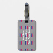 ANDROGYNOUS PRIDE PATTERN GEPÄCKANHÄNGER (Rückseite vertikal)