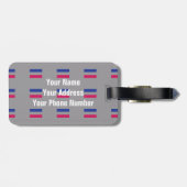 ANDROGYNOUS PRIDE PATTERN GEPÄCKANHÄNGER (Rückseite horizontal)