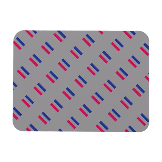 ANDROGYNOUS PRIDE PATTERN MAGNET (Horizontal)