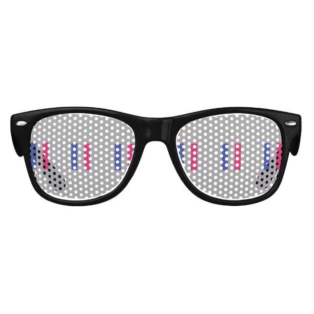 ANDROGYNOUS PRIDE PATTERN SONNENBRILLE (Vorderseite)