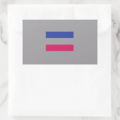 Androgynous Pride Rechteckiger Aufkleber (Tasche)