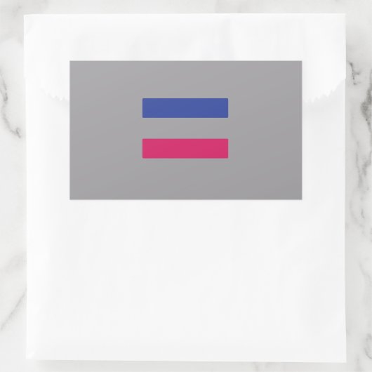 Androgynous Pride Rechteckiger Aufkleber (Tasche)