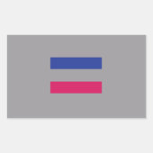 Androgynous Pride Rechteckiger Aufkleber (Vorderseite)