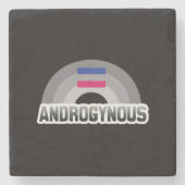 Androgynous Pride Steinuntersetzer (Vorderseite)