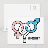 Androgyny Postkarte (Vorne/Hinten)