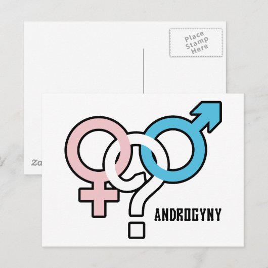 Androgyny Postkarte (Vorne/Hinten)