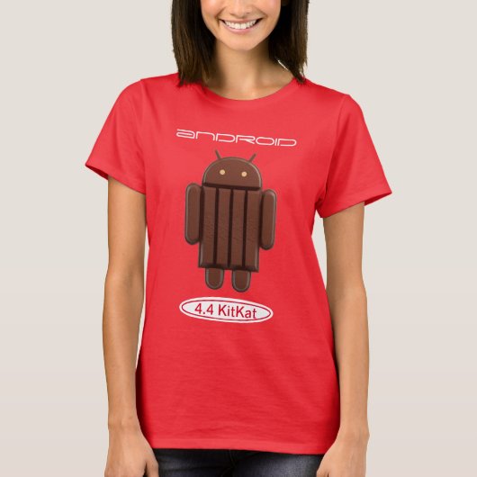 Android 4.4 KitKat T-Shirt (Vorderseite)