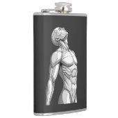 Android Anatomy: Cyborg Stainless Steel Flask Flachmann (Rechts)