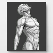 Android Anatomy: Futuristic Cyborg Desktop Plaque Fotoplatte (Vorderseite)