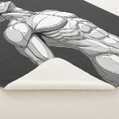 Android Anatomy: Futuristic Cyborg Sherpa Blanket Sherpadecke (3/4)