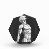 Android Anatomy: Octagonal Cyborg Acrylic Block (Vorderseite)