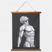 Android Anatomy: Triple Cyborg Tapestry Set Wandteppich Mit Holzrahmen (Vorderseite 2)